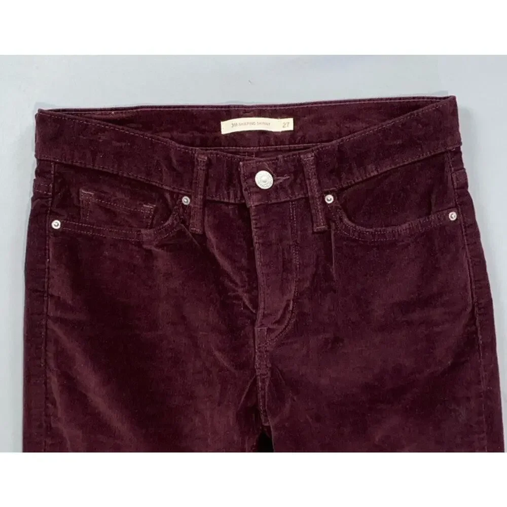 Levi's 311 Shaping Skinny 5-Pocket Jean Style Corduroy Pants, Cords. Women's 27. - Picture 2 of 5